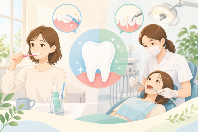 歯磨きだけでは不十分？プロケアとの違いを解説
